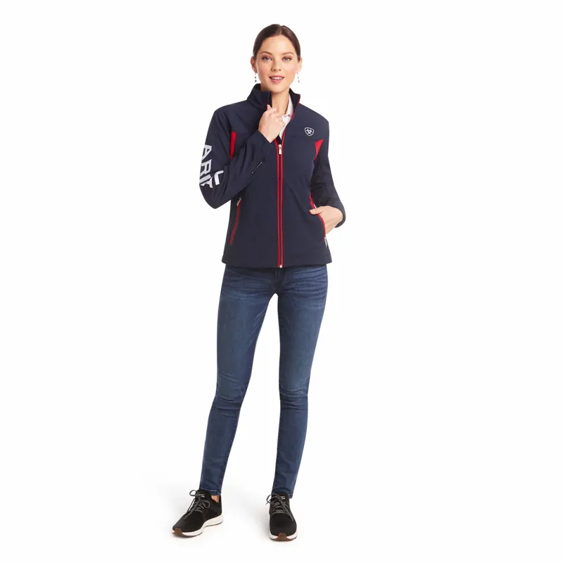 Ariat Womens New Team Softshell in Navy-2